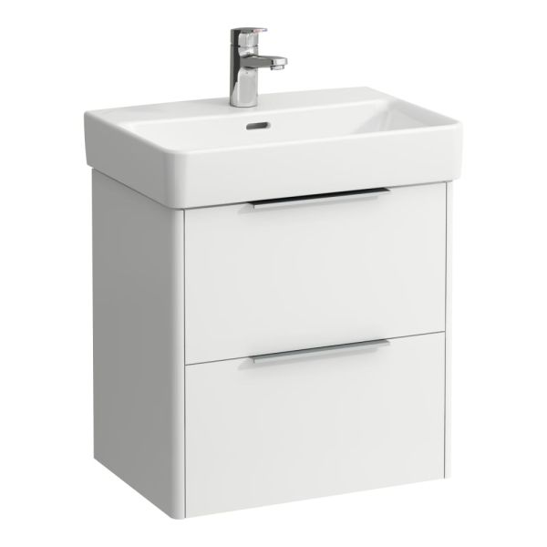 LAUFEN BASE Skrinka pod umývadlo, 2 zásuvky, pre umývadlo H818958 (compact), 520x360x530 mm, Biela matná 260, H4021521102601