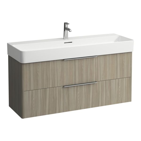 LAUFEN BASE Skrinka pod umývadlo, 2 zásuvky, pre umývadlo H810289, 1180x390x530 mm, Bledý brest 262, H4024721102621