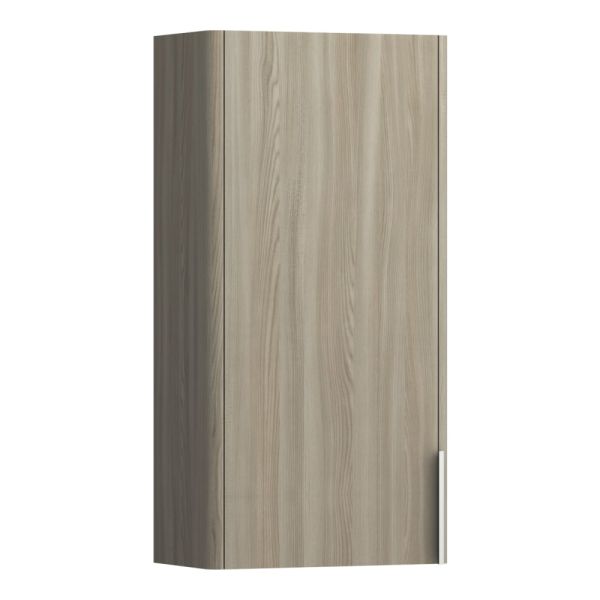 LAUFEN BASE Stredná skrinka, pánty dvierok vľavo (bočnice korpusu s rádiusom), 350x185x700 mm, Bledý brest 262, H4026011102621