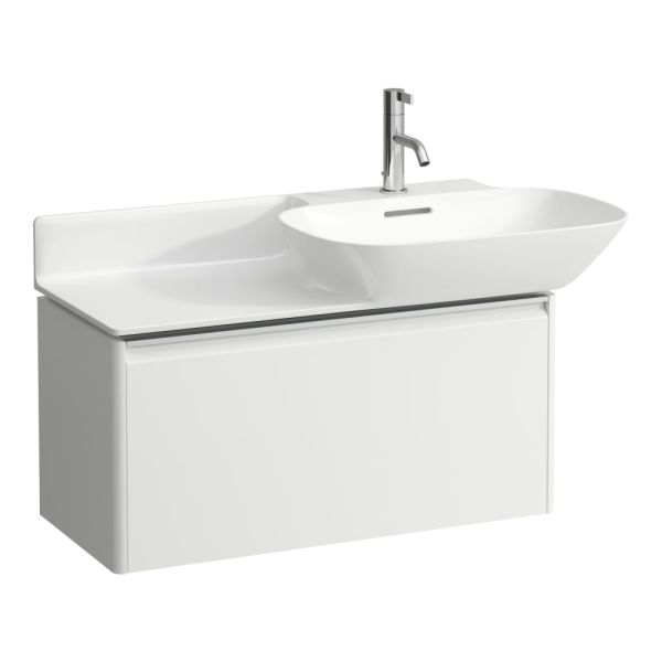 LAUFEN BASE Skrinka pod umývadlo, s 1 zásuvkou, pre umývadlá H813301, H813302, 770x350x360 mm, Biela matná 260, H4030011102601