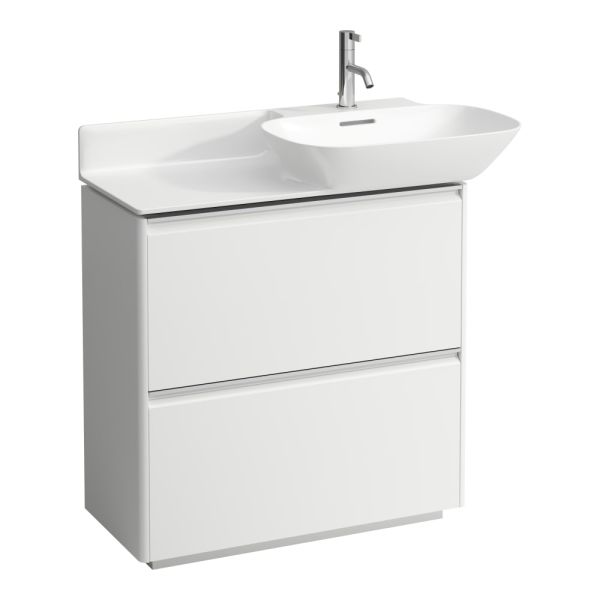 LAUFEN BASE Skrinka pod umývadlo, s 2 zásuvkami, pre umývadlá 813301, 813302, 770x350x770 mm, Biela matná 260, H4030021102601