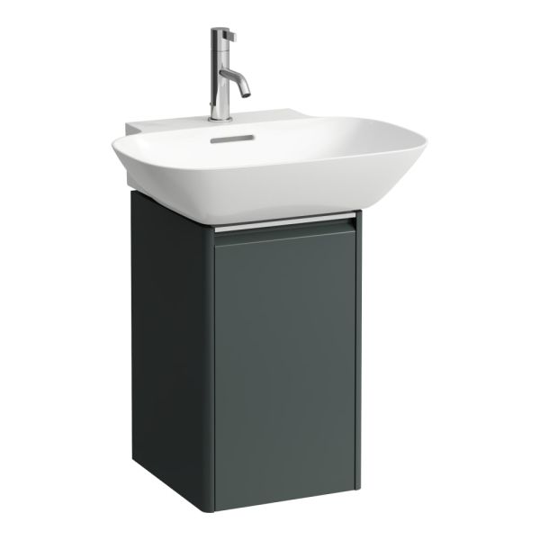 LAUFEN BASE Skrinka pod umývadlo, 1 dvierka, závesy vpravo, 1 vnútorná polička, pre umývadielko 815302, 315x340x515 mm, Šedá traffic 266, H4030221102661