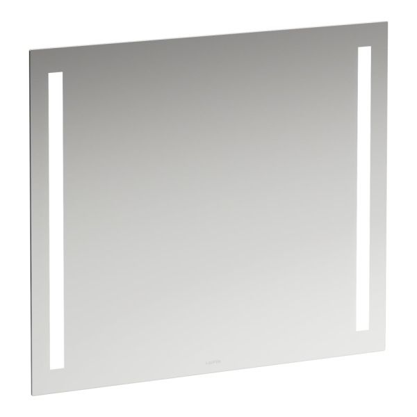 LAUFEN LANI Zrkadlo 800 mm, s 2 LED osvetľovacími prvkami, bez rámu, IP 44, 4 000K, pre externý vypínač, 800x700 mm, Zrkadlo 144, H4038541121441