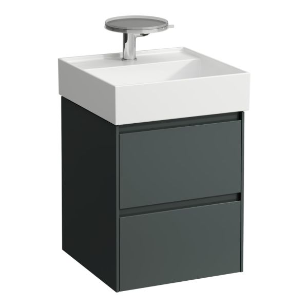 LAUFEN LANI Skrinka pod umývadlo, s 2 zásuvkami, pre umývadlo H815331, 435x450x515 mm, Šedá traffic 266, H4039221122661