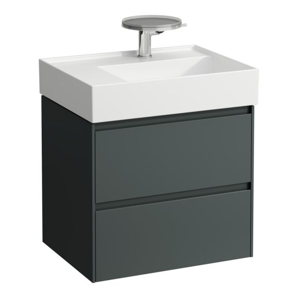 LAUFEN LANI Skrinka pod umývadlo, s 2 zásuvkami, pre umývadlo H810335, 585x450x515 mm, Šedá traffic 266, H4039421122661