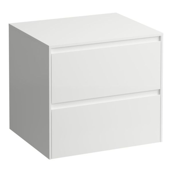 LAUFEN LANI Zásuvkový element 600, s 2 zásuvkami, bez výrezu, top 12 mm, 585x495x525 mm, Biela matná 260, H4043001122601