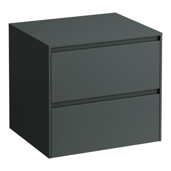 LAUFEN LANI Zásuvkový element 600, s 2 zásuvkami, bez výrezu, top 12 mm, 585x495x525 mm, Šedá traffic 266, H4043001122661