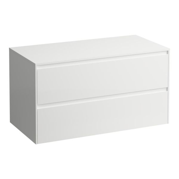 LAUFEN LANI Zásuvkový element 1000, s 2 zásuvkami, bez výrezu, top 12 mm, 985x495x525 mm, Biela matná 260, H4043201122601