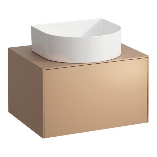 LAUFEN SONAR Skrinka pod umývadlo, s 1 zásuvkou, pre umývadlové misy H812340, H812341, H812342, H812343, s výrezom uprostred, 575x455x340 mm, Meď 041, H4054010340411