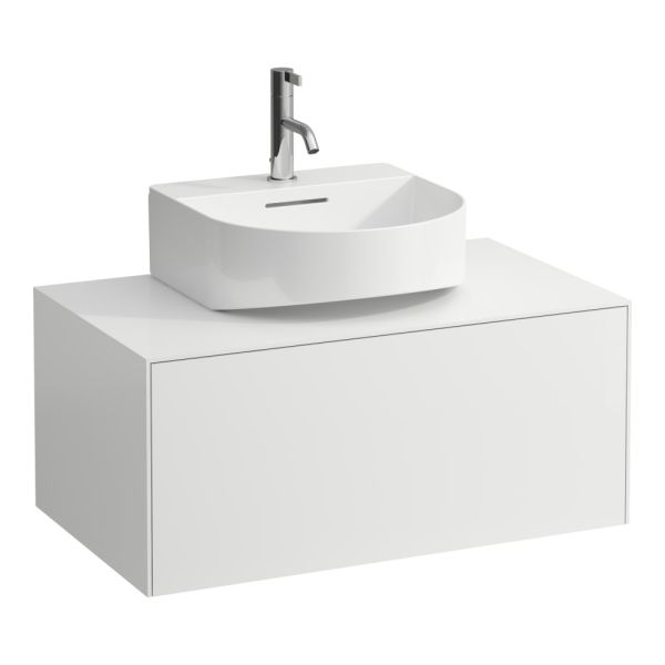 LAUFEN SONAR Skrinka pod umývadlo, s 1 zásuvkou, pre umývadielka H816341/H816342, s výrezom uprostred, 775x455x340 mm, Biela matná 170, H4054410341701