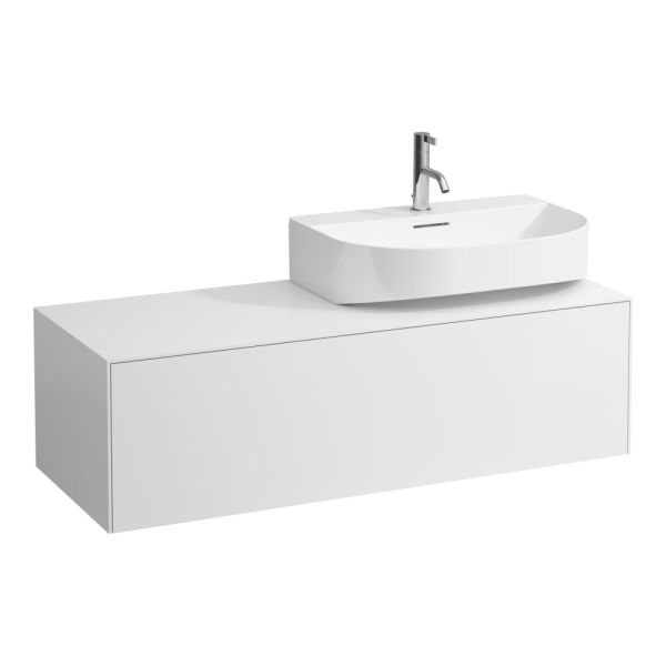 LAUFEN SONAR Skrinka pod umývadlo, s 1 zásuvkou, pre umývadielka H816341/H816342, s výrezom vpravo, 1175x455x340 mm, Biela matná 170, H4054530341701