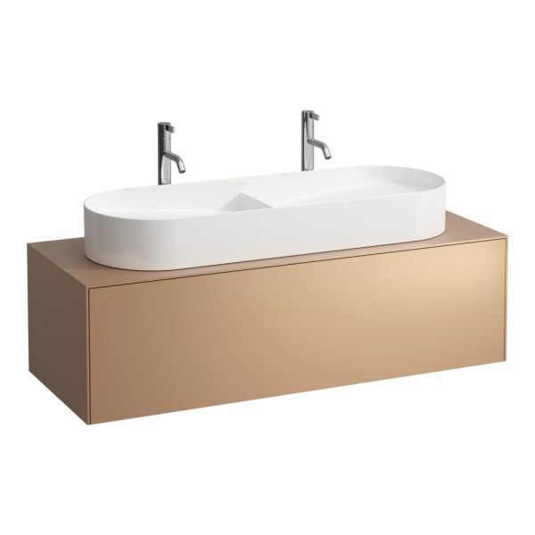 LAUFEN SONAR Skrinka pod umývadlo, s 1 zásuvkou, pre umývadla H812348, H812349, s výrezom uprostred, 1175x455x340 mm, Meď 041, H4054710340411