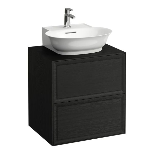 LAUFEN THE NEW CLASSIC Skrinka pod umývadlo 600, s 2 zásuvkami, pre umývadlá H816852, 575x455x600 mm, Černený dub 628, H4060040856281