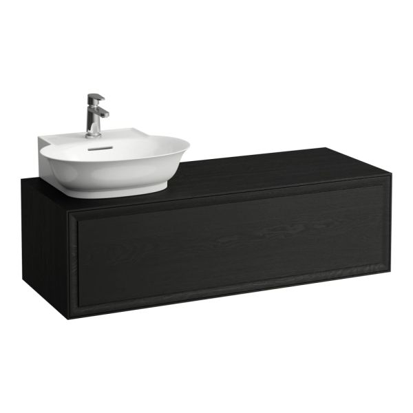 LAUFEN THE NEW CLASSIC Skrinka pod umývadlo, s 1 zásuvkou, s výrezom vľavo, pre umývadlá 816852, 1175x455x345 mm, Černený dub 628, H4060850856281