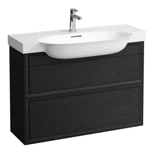 LAUFEN THE NEW CLASSIC Skrinka pod umývadlo, s 2 zásuvkami, pre umývadlo H813857, 975x315x665 mm, Černený dub 628, H4060920856281
