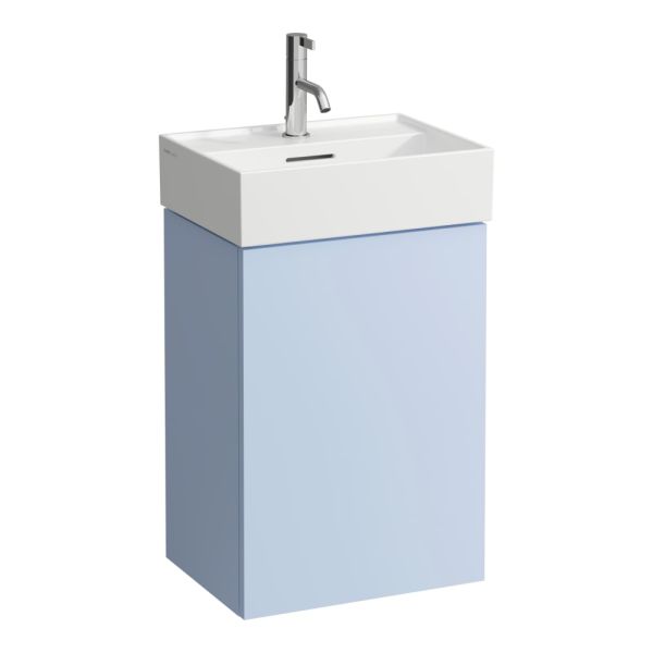 LAUFEN Kartell LAUFEN Skrinka pod umývadlo, 1 dvierka, závesy vľavo, pre umývadlo H815330, 435x330x600 mm, Šedomodrá 645, H4075030336451