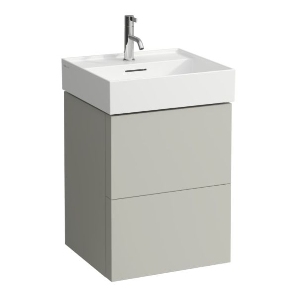LAUFEN Kartell LAUFEN Skrinka pod umývadlo, s 2 zásuvkami, vrátane zásuvkového organizéra, pre umývadlo H810332, 480x450x600 mm, Kamienky šedé 641, H4075090336411