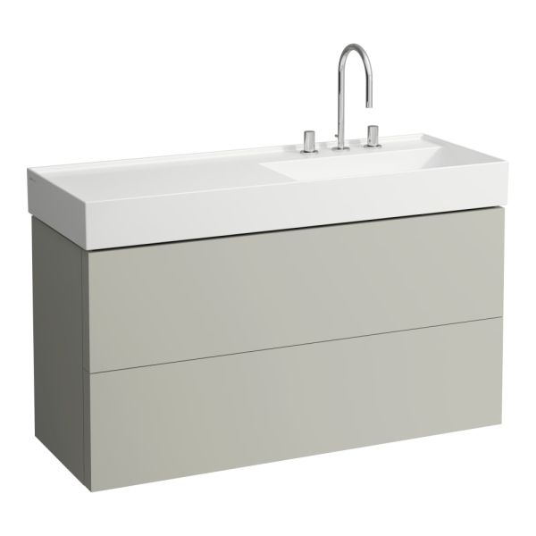LAUFEN Kartell LAUFEN Skrinka pod umývadlo, s 2 zásuvkami, pre umývadlo 813333, 1180x450x600 mm, Kamienky šedé 641, H4076490336411