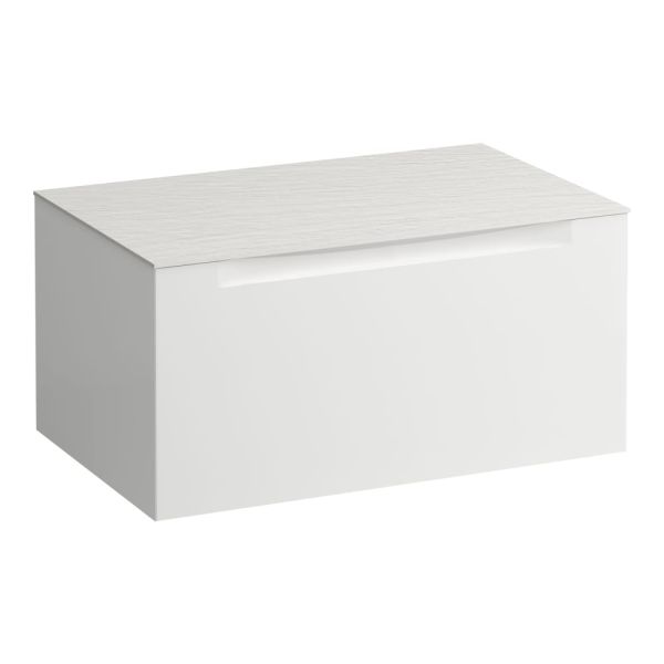 LAUFEN ARUN Zásuvkový element 800, s 1 zásuvkou, bez výrezu, s vrchnou doskou Ardesia Bianca, 805x505x390 mm, Multicolour farby 999, H4141001519991