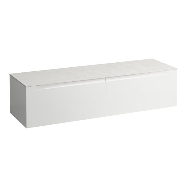 LAUFEN ARUN Zásuvkový element 1600, s 2 zásuvkami, bez výrezu, s vrchnou doskou Ardesia Bianca, 1605x505x390 mm, Multicolour farby 999, H4141401519991