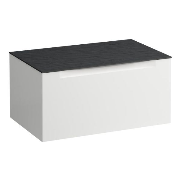 LAUFEN ARUN Zásuvkový element 800, s 1 zásuvkou, bez výrezu, s vrchnou doskou Ardesia Nera, 805x505x390 mm, Multicolour farby 999, H4151001519991