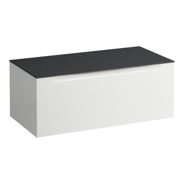 LAUFEN ARUN Zásuvkový element 1000, s 1 zásuvkou, bez výrezu, s vrchnou doskou Ardesia Nera, 1005x505x390 mm, Multicolour farby 999, H4151101519991