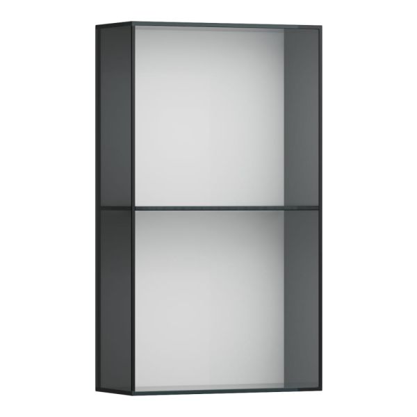 LAUFEN ARUN Stredná skrinka, otvorená predná časť, dymové sklo 8 mm, 400x170x700 mm, Multicolour farby 999, H4195101519991