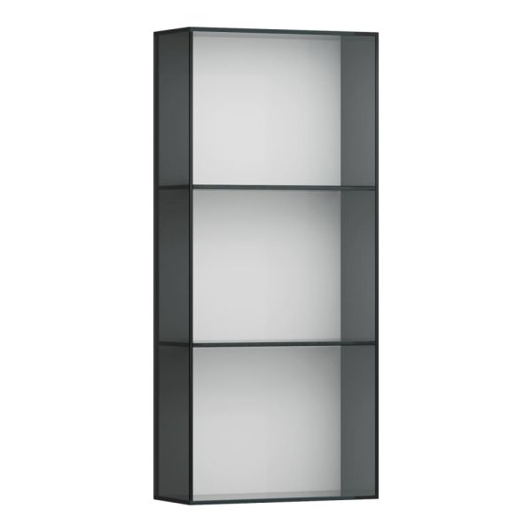 LAUFEN ARUN Stredná skrinka, otvorená predná časť, dymové sklo 8 mm, 400x170x900 mm, Multicolour farby 999, H4195201519991