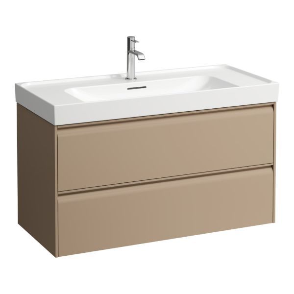 LAUFEN MEDA Skrinka pod umývadlo, s 2 zásuvkami, pre umývadlo H810119, 985x450x515 mm, Cappuccino 465, H4216220114651