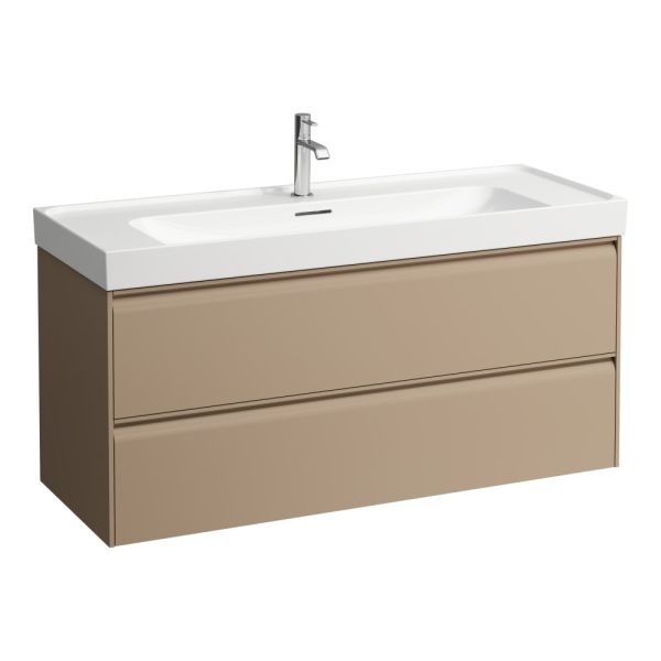 LAUFEN MEDA Skrinka pod umývadlo, s 2 zásuvkami, pre umývadlo H814111, 1180x450x515 mm, Cappuccino 465, H4216320114651