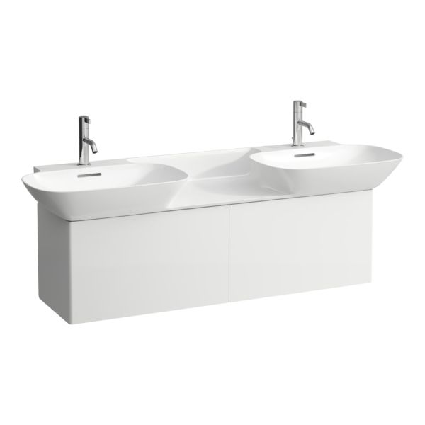 LAUFEN INO Skrinka pod umývadlo, s 2 zásuvkami, pre umývadlo H814304, 1170x350x355 mm, Biela matná 170, H4254110301701