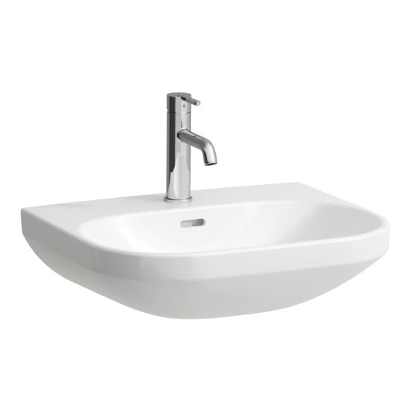 LAUFEN LUA Umývadlo s jedným otvorom pre batériu uprostred s prepadom, 550x460 mm, farba Biela, H8110810001041