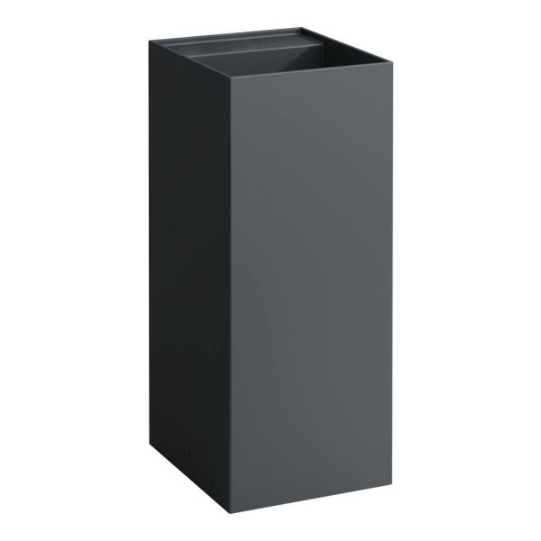 LAUFEN Kartell LAUFEN Voľne stojace umývadlo so skrytým odpadom bez otvoru pre batériu, bez prepadu, 375x435 mm, farba Grafit mat, H8113317581121