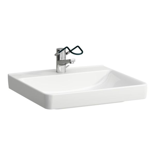 LAUFEN PRO LIBERTY Umývadlo s jedným otvrom pre batériu, bez prepadu a bez otvoru v odtokovom ventile, 600x550 mm, farba Biela, H8119500001561