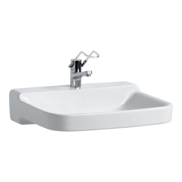 LAUFEN PRO LIBERTY Umývadlo s jedným otvrom pre batériu, bez prepadu a bez otvoru v odtokovom ventile, 650x550 mm, farba Biela, H8119530001561