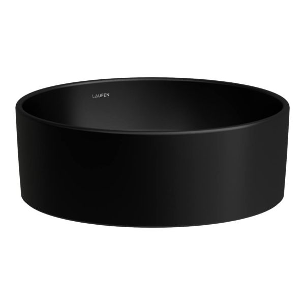 LAUFEN SAVOY Umývadlová misa bez otvoru pre batériu, bez prepadu, 380x380 mm, farba Čierna matná, H8129417161121