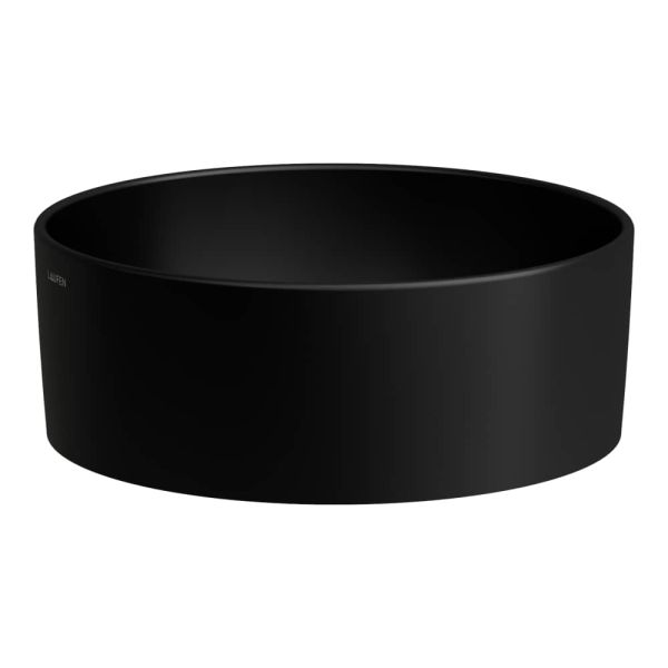 LAUFEN SAVOY Umývadlová misa bez otvoru pre batériu, bez prepadu, 420x420 mm, farba Čierna matná, H8129427161121