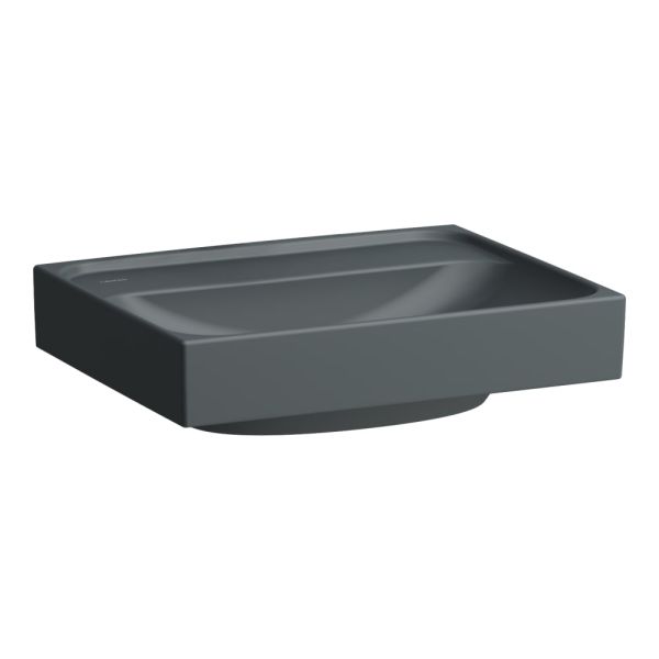 LAUFEN MEDA Umývadielko bez otvrou pre batériu s prepadom, 450x350 mm, farba Grafit mat, H8151117581091