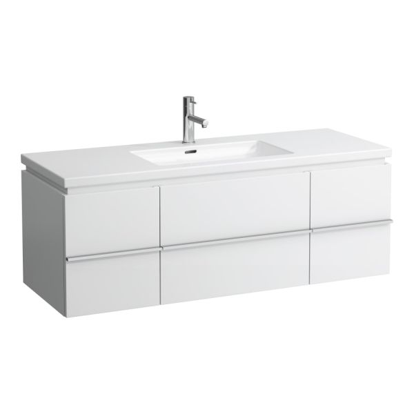 LAUFEN LIVING BY LAUFEN Umývadlo s jedným otvorom pre batériu, bez prepadu, 1300x480 mm, farba Biela, H8164350001111