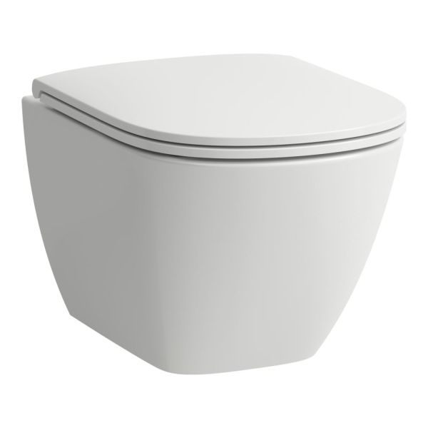 LAUFEN LUA, Závesné WC Advanced 'compact', Rimless, hlboké splachovanie, Biela LCC 400, 490x360 mm, H8200834000001