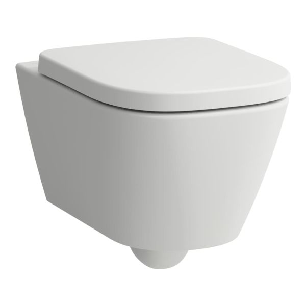 LAUFEN MEDA, Závesné WC 'Silent flush', Rimless, hlboké splachovanie, advanced, Biela matná 757, 540x360 mm, H8201107570001