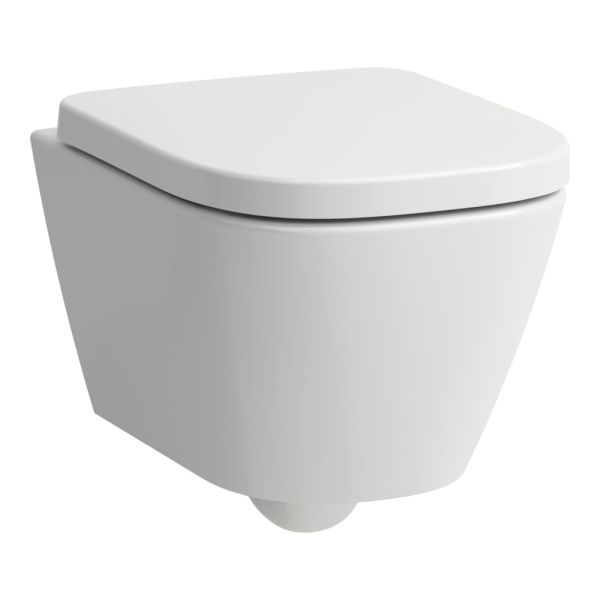 LAUFEN MEDA, Závesné WC 'Silent flush', Rimless, hlboké splachovanie, advanced, compact, Biela 000, 490x360 mm, H8201130000001
