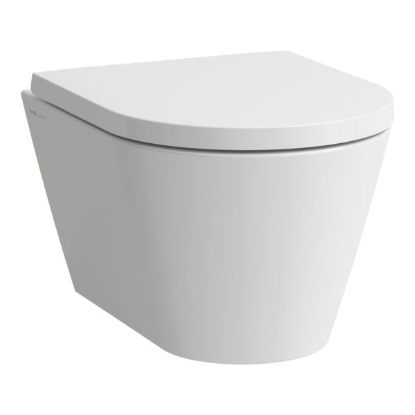 LAUFEN Kartell LAUFEN, Závesné WC, Rimless/compact, hlboké splachovanie, Biela 000, 490x370 mm, H8203330000001