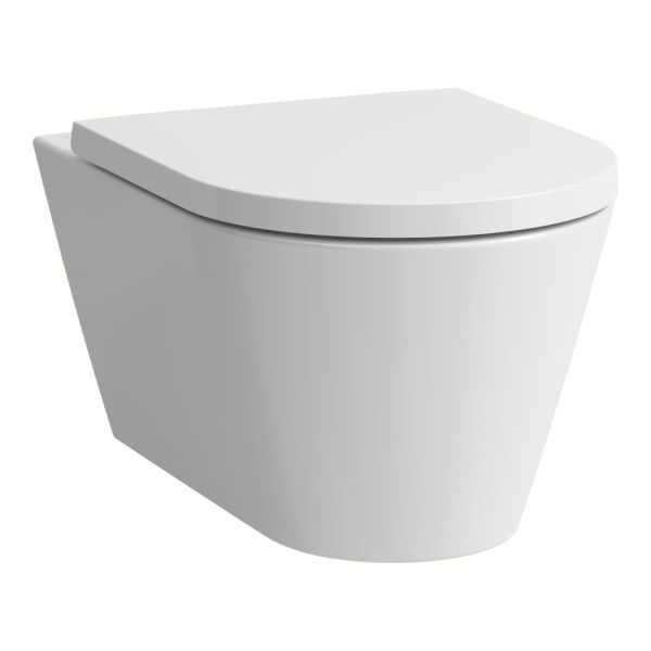 LAUFEN Kartell LAUFEN, Závesné WC Silent flush, Rimless, Biela 000, 545x370 mm, H8213310000001