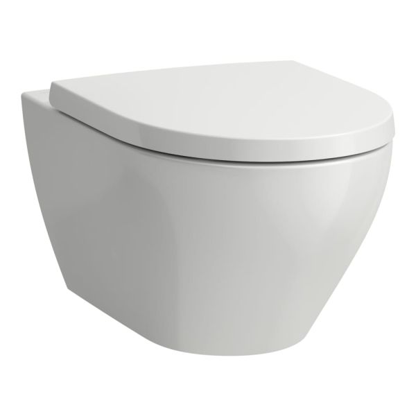 LAUFEN MODERNA S, Závesné WC DESIGN, Rimless, Silent flush, hlboké
splachovanie, Grafit matná 758, 560x360 mm, H8215417580001