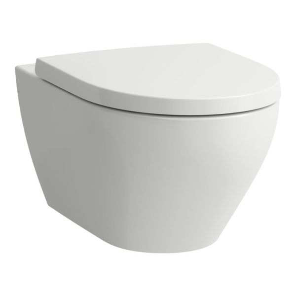 LAUFEN MODERNA S, Závesné WC DESIGN, Rimless, Silent flush, hlboké splachovanie, Biela LCC Active A00, 560x360 mm, H821541A000001