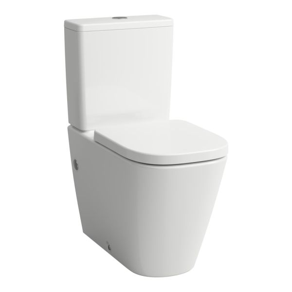 LAUFEN MEDA, WC kombi, 'Silent flush', Rimless, hlboké splachovanie, vodorovný/zvislý odpad Vario 70 - 305 mm, Biela 000, 680x360 mm, H8241110002311