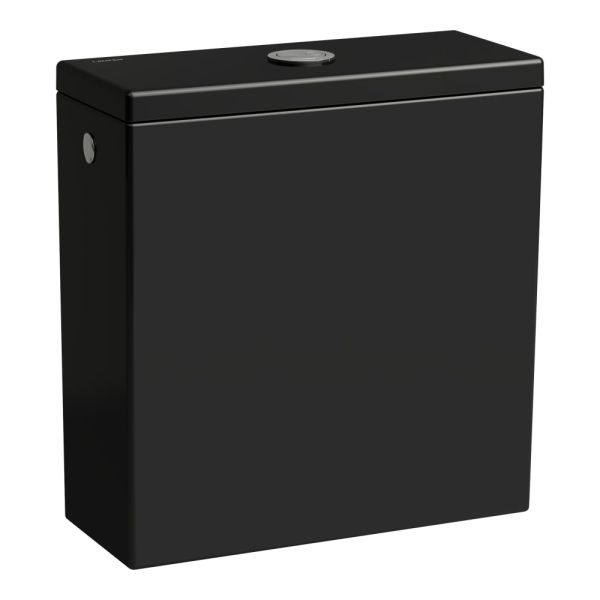 LAUFEN Kartell LAUFEN, Nádrž, prívod vody bočný (vľavo alebo vpravo), Čierna lesklá 020, 380x160 mm, H8293320209721
