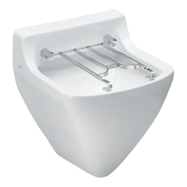 LAUFEN BERNINA Výlevka závesná vrátane sklopnej mriežky a montážneho príslušenstva, 505x510x710 mm, Biela 000, H8542110000001