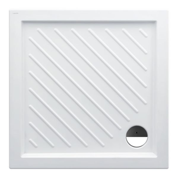 LAUFEN MERANO E Keramická sprchová vanička, štvorcová, 800x800x55 mm, Biela / protišmyková 600, H8559516000001